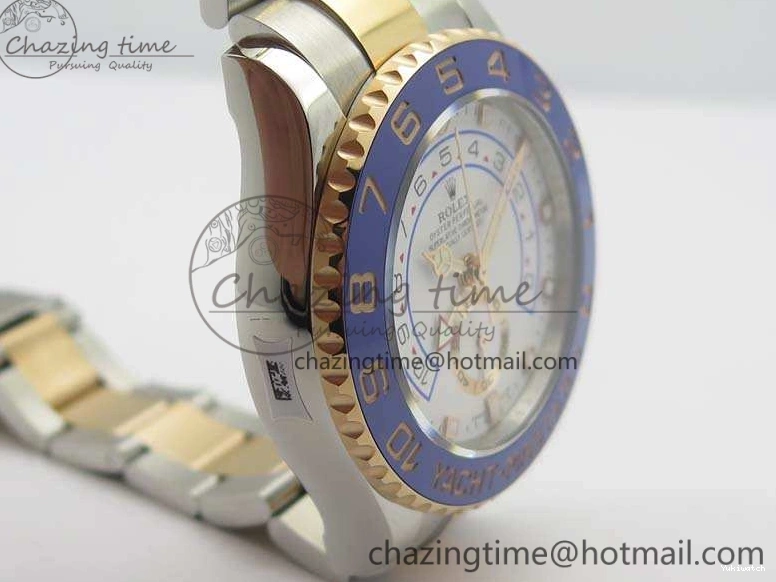 RG Blue Ceramic 116681 Version On RG JF SS Edition Dial SS Best New II Bracelet A7750 YachtMaster 1:1 0112